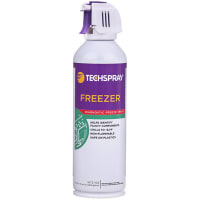 TechSpray Diagnostic Freeze Spray, Aerosol, 10oz (296ml), Non-Flammable, Chills to -62F (-52C)