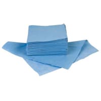 TechSpray Economy Blue Wipes - 50 ct 12 in x 12 in quarter folded wipes, 20 bags / case