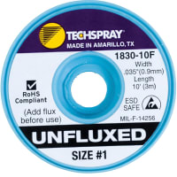 TechSpray Unfluxed White #1 Braid - AS