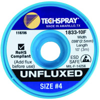 TechSpray Unfluxed Blue #4 Braid - AS