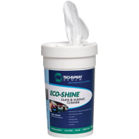 TechSpray CLEANER, ECO-SHINE, STREAK-FREE, WIPES