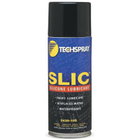 TechSpray Slic Silicone Lubricant, 10 oz, Aerosol, Lubricate Protect & Waterproof Electronics