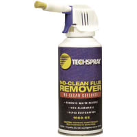 TechSpray Flux Remover, Aerosol, Volume 6 Oz. (22.7 L), Non-Flammable, CircuitWorks Series