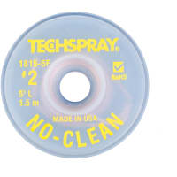 TechSpray Braid, Desoldering, Pure Rosin, 5 ft., Non-Ionic Flux Mixture (lt 5%), Flux