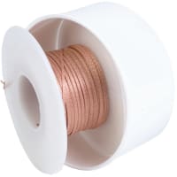 TechSpray Braid, Desoldering, Pure Rosin, 50 ft., Non-Ionic Flux Mixture (lt 5%), Flux