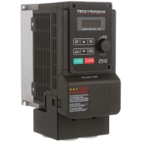 Teco Westinghouse VFD Drive, 3-Ph 460V In, 460V 3-Ph Out, NEMA 1, 6 DI/2 DO/2 AI/1 AO With Logic