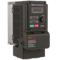 Teco Westinghouse VFD Drive, 3-Ph 460V In, 460V 3-Ph Out, NEMA 1, 6 DI/2 DO/2 AI/1 AO With Logic