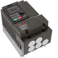 Teco Westinghouse VFD Drive, 1, 3-Ph 230V In, 230V 3-Ph Out, NEMA 1, 6 DI/2 DO/2 AI/1 AO With Logic