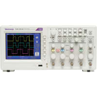 Tektronix Oscilloscope, Digital, 100 MHz, 4 Channels, 2 GS/s, Color Display, USB Port