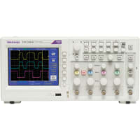 Tektronix Oscilloscope, Digital; 70 MHz; 4 Channels; 1 GS/s; Color Display; USB Port