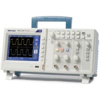 Tektronix Oscilloscope, Digital; 25 MHz; 2 Ch.; 500 MS/s; 2.5 Kpts; TBS1000 Series