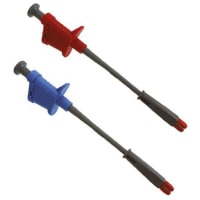 Teledyne LeCroy Banana Jaw Clips, (1 red and 1 blue)