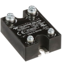 Teledyne Relays Relay, 30 VDC, Solid State, 550 A, Panel Mount, -40 C, 100 C, 3 mA, 8.3 ms