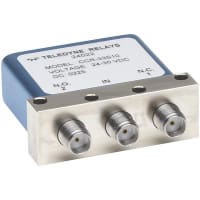 Teledyne Relays Coaxial Switch, SPDT, SMA, 18 GHz, Female, 28 VDC, 90 mA, 20 ms, CCR-33 Series