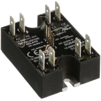 Teledyne Relays Relay;SSR;Zero-Switching;Cur-Rtg 25A;Ctrl-V 32DC;Vol-Rtg 240AC;Pnl-Mnt;Faston