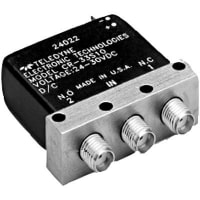 Teledyne Relays Switch, Coaxial, SPDT, SMA, 22 GHz, Female, 28 VDC, 90 mA, 20 ms, -54 to +85 C