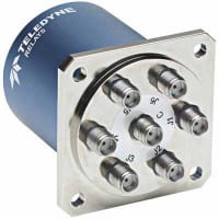 Teledyne Relays Coaxial Switch, SMA, 18 GHz, Female, 28 VDC, 140 mA, 15 ms, CCR-38 Series