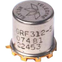 Teledyne Relays Relay, EMR, High Repeatability, 5VDC, 8GHz, DPDT, 2 Form C