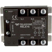 Teledyne Relays Relay, 520 VAC, Solid State, 75, 1000 A, Panel Mount, -40 C, 100 C, 5 mA, LED