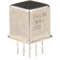 Teledyne Relays Relay;E-Mech;Freq (RF);DPDT;Cur-Rtg 1/250A/mA;Ctrl-V 26.5DC;8 Pin;134D Series