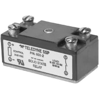 Teledyne Relays Relay, 280 VAC, Solid State, 10 A, 500 Vpeak (Min.), 1000% (Max.), -40 C