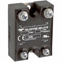 Teledyne Relays Relay, 30 VDC, Solid State, 25, 230 A, Panel Mount, -40 C, 100 C, 2.5 mA