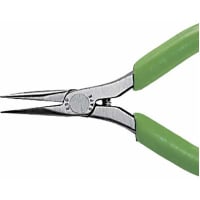 Apex Tool Group Mfr. Xcelite, Pliers, Long Nose, Needle, 4 In., 13/16 In., 3/8 In., 9/32 In., Green, 0.78 Lbs.