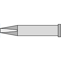 Apex Tool Group Mfr. Weller, Tip, Chisel, Xtb, 2.4x0.8 Mm, For Wp120, XTB Series