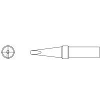 Apex Tool Group Mfr. Weller, Tip, Screwdriver, .062 in, .62 in, 700 Deg., For Tc201 Iron, Pt Series