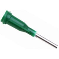 Apex Tool Group Mfr. Threaded Hub Dispensing Needle, 14 Gaugex1/2in, Green, Length 1" (25.4 mm)