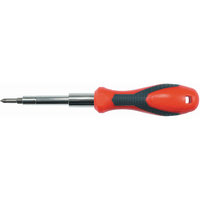 Apex Tool Group Mfr. Crescent, Screwdriver, , Dual Material, 7-In-1 Interchangable Bit, 