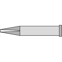 Apex Tool Group Mfr. Weller, Tip, Chisel, Xtal, 1.6x1.0 Mm, For Wp120