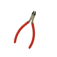 Apex Tool Group Mfr. Xcelite, 4 In. Side Cutting Plier With Red Cushion Grip Handles, Carded