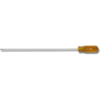 Apex Tool Group Mfr. Xcelite, Screwdriver, 1/8 In. X 10 In. Regular Round Blade, Amber Handle