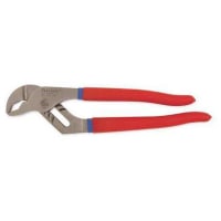 Apex Tool Group Mfr. Crescent, 10 In. Tongue And Groove Pliers, V-Jaw, Cushion Grip, Carded