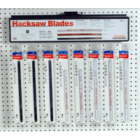 Apex Tool Group Mfr. Nicholson, Display, Assorted Carded Hacksaw Blades