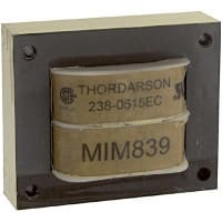 Thordarson Transformer, Power, Bobbin, 1, Freq 50/60Hz, Pri 115/230VAC, Sec 18/36VAC, PCB