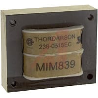 Thordarson Transformer, Power, Bobbin, 1, Freq 50/60Hz, Pri 115/230VAC, Sec 56 (CT)VAC