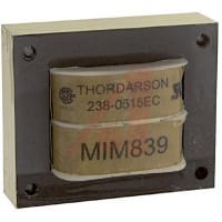 Thordarson Transformer, Power, Bobbin, 1, Freq 50/60Hz, Pri 115/230VAC, Sec 60/120VAC, PCB