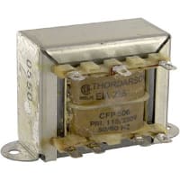 Thordarson Transformer, Power, Bobbin, 1, Freq 50/60Hz, Pri 115/230VAC, Sec 12.6 (CT)VAC