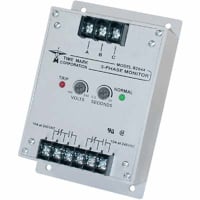 Time Mark Corporation Phase Monitoring Relay, 480 VAC, DPDT, 10A/240 VAC, Screw Terminal, 2644 Series