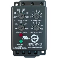 Time Mark Corporation 3-Phase Monitor with Adjustable Trip & Restart Delays