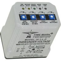 Time Mark Corporation Voltage Monitoring Relay, 30-277 VAC, SPDT, 10A/240VAC, 8-Pin Octal, 16 Series