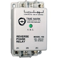 Time Mark Corporation Phase Reversal Relay, 190-500 VAC, SPDT, 10A/240 VAC, Screw Terminal, Series