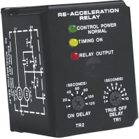 Time Mark Corporation RELAY, RE-ACCELERATION, VOLTAGE SENSING, ON DELAY, OFF DELAY, 8-PIN