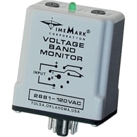 Time Mark Corporation Voltage Monitoring Relay, 120VAC, SPDT, 10A, 90-120VAC, 8-Pin Octal, 2681 Series