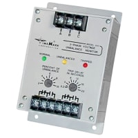 Time Mark Corporation Relay, Monitoring, 3 Phase, 120V, DPDT, 60 Hz Voltage Unbalance, 200 Series