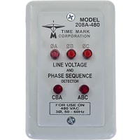 Time Mark Corporation Line Voltage and Phase Sequence Detector, 3-Phase-Testers, 208-Series