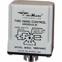 Time Mark Corporation Relay, E-Mech, Control, SPDT, 10A, Ctrl-V 120AC, Vol-Rtg 240AC, Socket Mnt