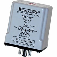 Time Mark Corporation Relay;SSR;Timing;Off Delay;DPDT;Cur-Rtg 10A;Ctrl-V 120AC/DC;11 Pin;0.1-1 sec.